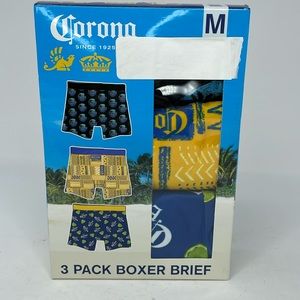 NWT Men’s Corona 3 pack Boxer Briefs Size Medium